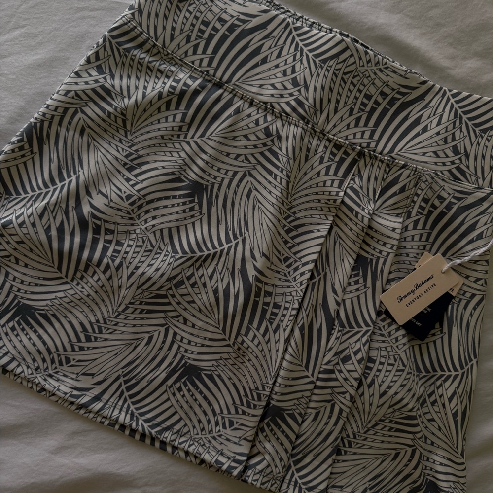 Tommy Bahama Monochrome Leaf Mini Skirt